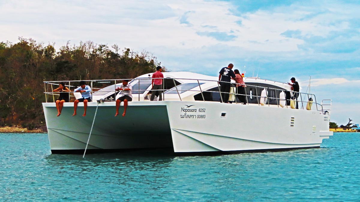 speed boat or speed catamaran